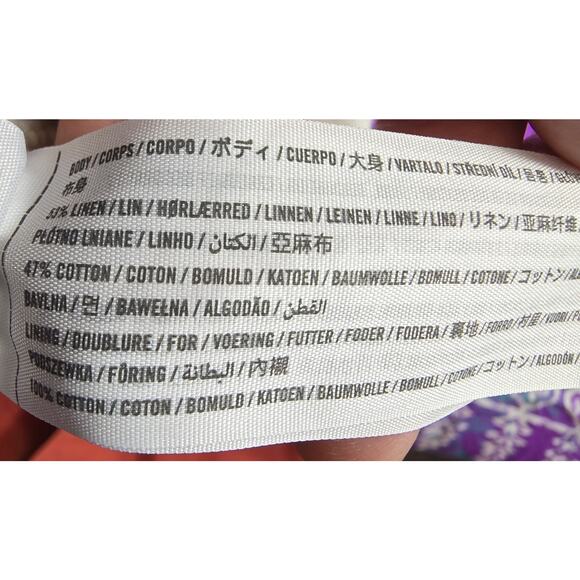 Abercrombie & Fitch Womens Linen Blend Shorts Off White Pull On High Rise L - Picture 7 of 8